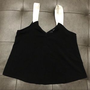 Aqua Top Monochromatic Black White NEW WITH TAG